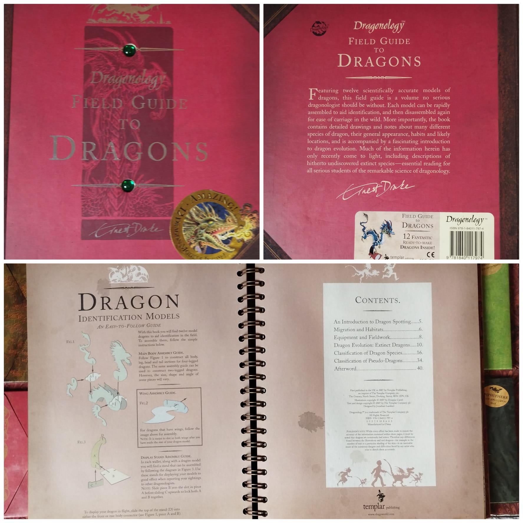 Dragonology Field Guide to Dragons Book with 12 mini Models Templar Publishing