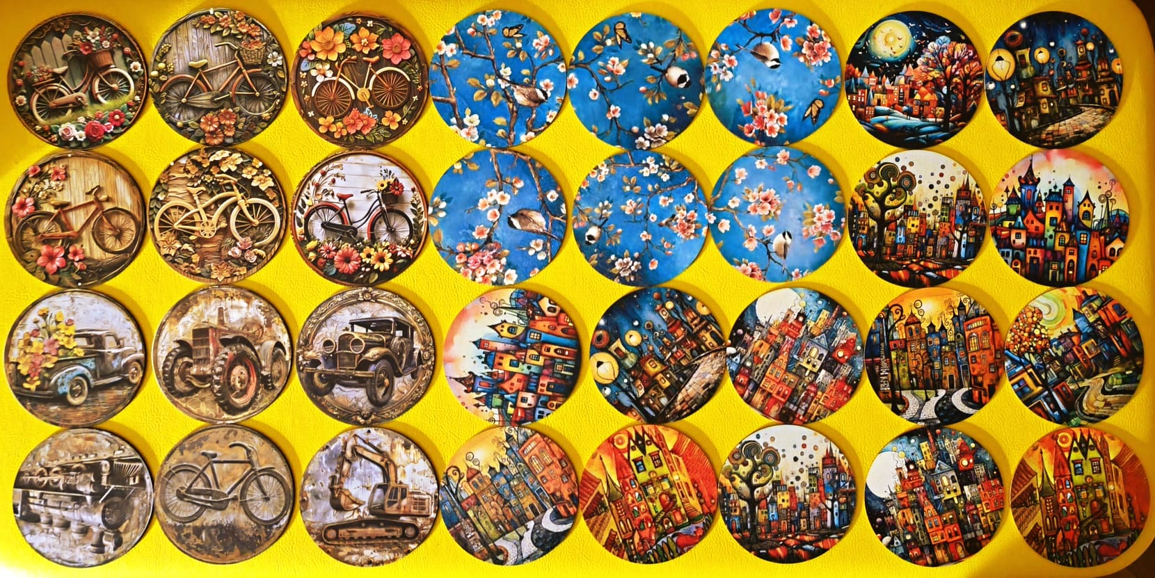 Podmetači za čaše kao asocijativne karte